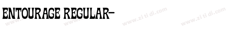 Entourage Regular字体转换